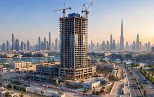 Time-lapse frame: structure topped out